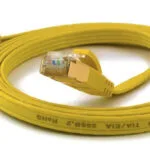 Wantec F/UTP Cat.6a (Gigabit) Καλώδιο Δικτύου Ethernet 0.2m Κίτρινο 7058