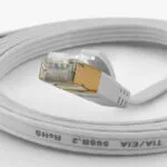 Wantec F/UTP Cat.6a (Gigabit) Καλώδιο Δικτύου Ethernet 0.2m Λευκό 7002