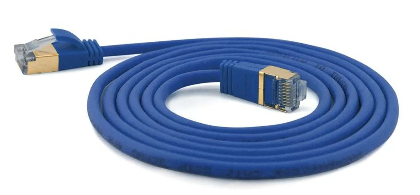 Wantec S/FTP Cat.7 (10Gbps) Καλώδιο Δικτύου Ethernet 0.25m Μπλε 7129 Wantec S/FTP Cat.7 (10Gbps) Καλώδιο Δικτύου Ethernet 0.25m Μπλε 7129 - Image 1