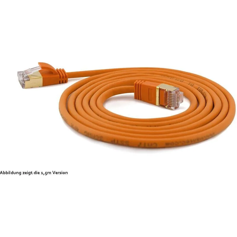 Wantec S/FTP Cat.7 (10Gbps) Καλώδιο Δικτύου Ethernet 0.5m Πορτοκαλί 7144 Wantec S/FTP Cat.7 (10Gbps) Καλώδιο Δικτύου Ethernet 0.5m Πορτοκαλί 7144 - Image 1