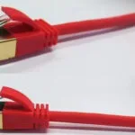 Wantec S/FTP Cat.7 (10Gbps) Καλώδιο Δικτύου Ethernet 1m Κόκκινο