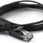 Wantec U/UTP Cat.6a (Gigabit) Καλώδιο Δικτύου Ethernet 0.1m Μαύρο