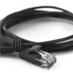Wantec U/UTP Cat.6a (Gigabit) Καλώδιο Δικτύου Ethernet 10m Μαύρο 7319