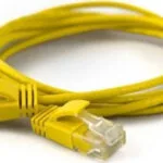 Wantec U/UTP Cat.6a (Gigabit) Καλώδιο Δικτύου Ethernet 1m Κίτρινο