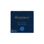 Waterman 6 Ανταλλακτικά Μελάνια για Πένα Medium Μπλε S0110950