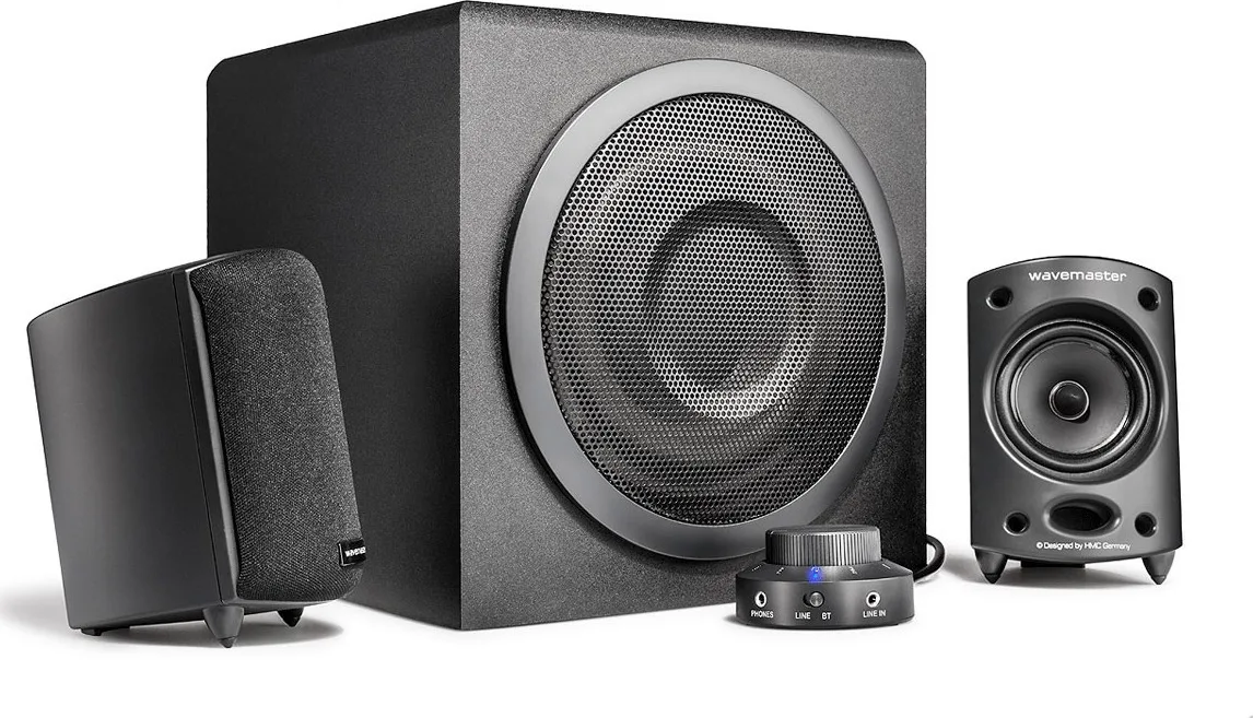 Wavemaster Moody Ασύρματα Ηχεία Υπολογιστή 2.1 με Bluetooth και Ισχύ 65W Μαύρα Wavemaster Moody Ασύρματα Ηχεία Υπολογιστή 2.1 με Bluetooth και Ισχύ 65W Μαύρα - Image 1