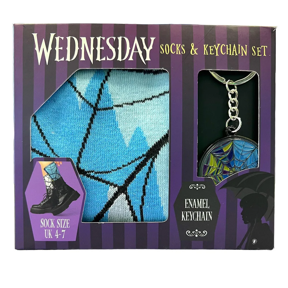 Wednesday Sock & Keychain Set Wednesday Sock & Keychain Set - Image 1