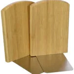 Wedo 611207 Bookends Bamboo Set 2 Brown