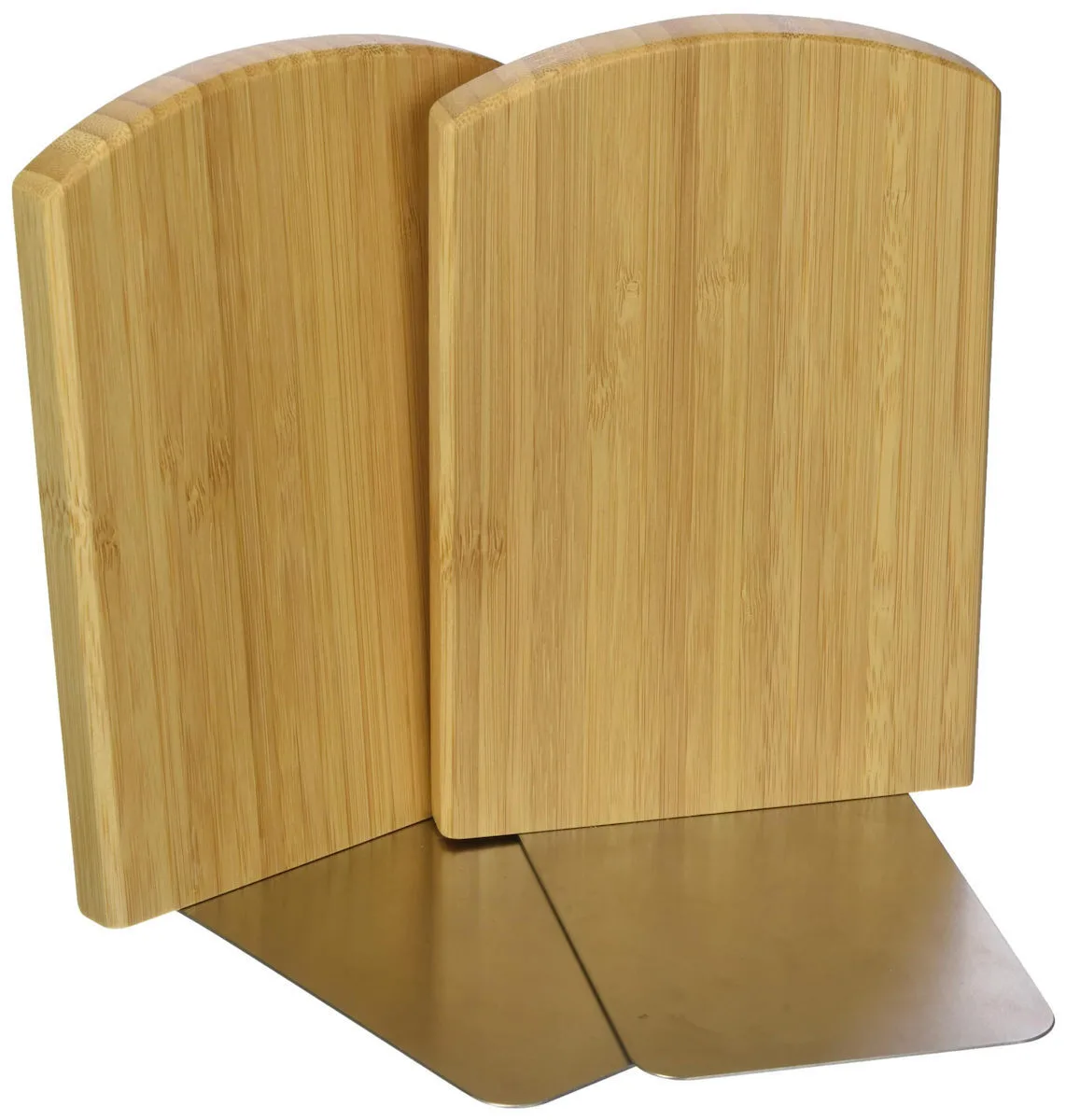 Wedo 611207 Bookends Bamboo Set 2 Brown Wedo 611207 Bookends Bamboo Set 2 Brown - Image 1