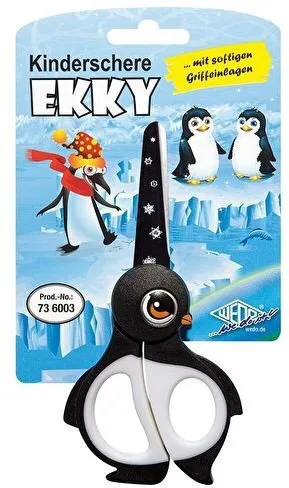 Wedo 73 6003 School Office Scissors Universal Straight Cut Black White Wedo 73 6003 School Office Scissors Universal Straight Cut Black White - Image 1