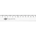 Wedo Χάρακας 20 Cm Πλαστικός Διαφανής Μοντέλο 5220