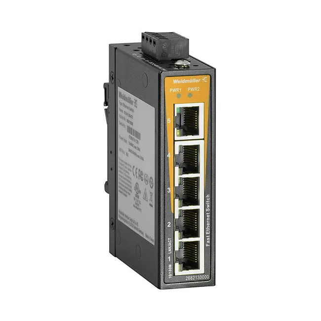 Weidmuller 2682130000 Unmanaged L2 Switch με 5 Θύρες Gigabit (1Gbps) Ethernet Weidmuller 2682130000 Unmanaged L2 Switch με 5 Θύρες Gigabit (1Gbps) Ethernet - Image 1