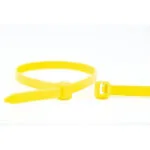 WKK Δεματικά Καλωδίων Πλαστικά 130mm σε Κίτρινο χρώμα (100τμχ) 110126471