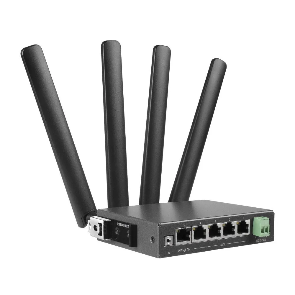 Wl-router D5g-8459 Industrial Din Rail 5g Nr Black Wl-router D5g-8459 Industrial Din Rail 5g Nr Black - Image 1