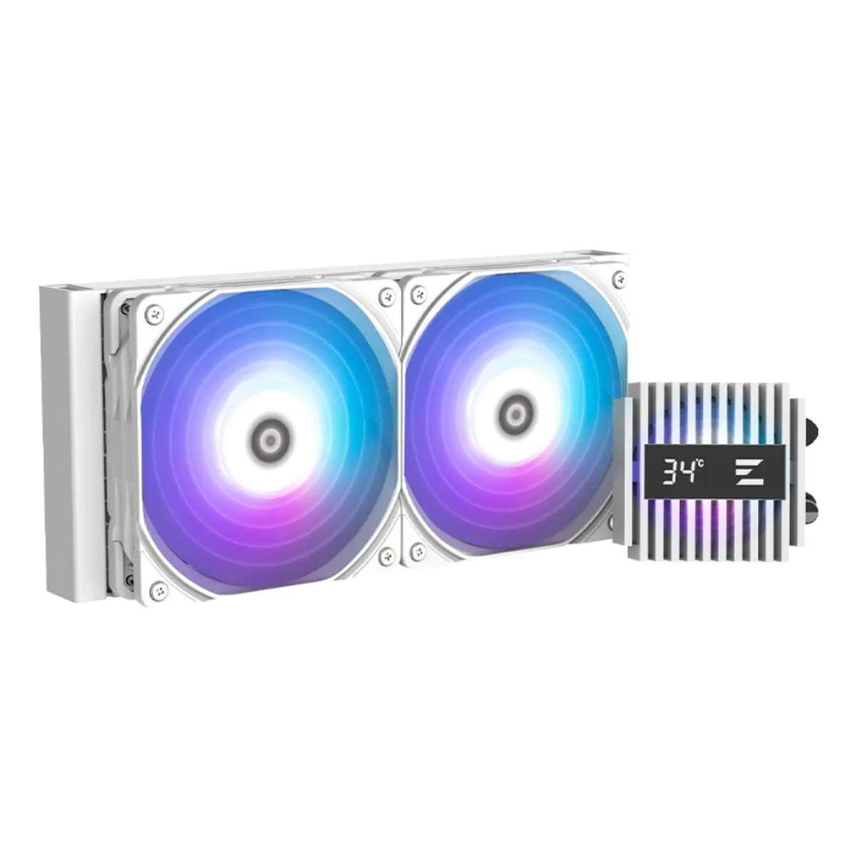 Zalman Alpha2 A24 Υδρόψυξη AIO CPU με 2 Ανεμιστήρες 120mm και ARGB Φωτισμό Λευκή Zalman Alpha2 A24 Υδρόψυξη AIO CPU με 2 Ανεμιστήρες 120mm και ARGB Φωτισμό Λευκή - Image 1